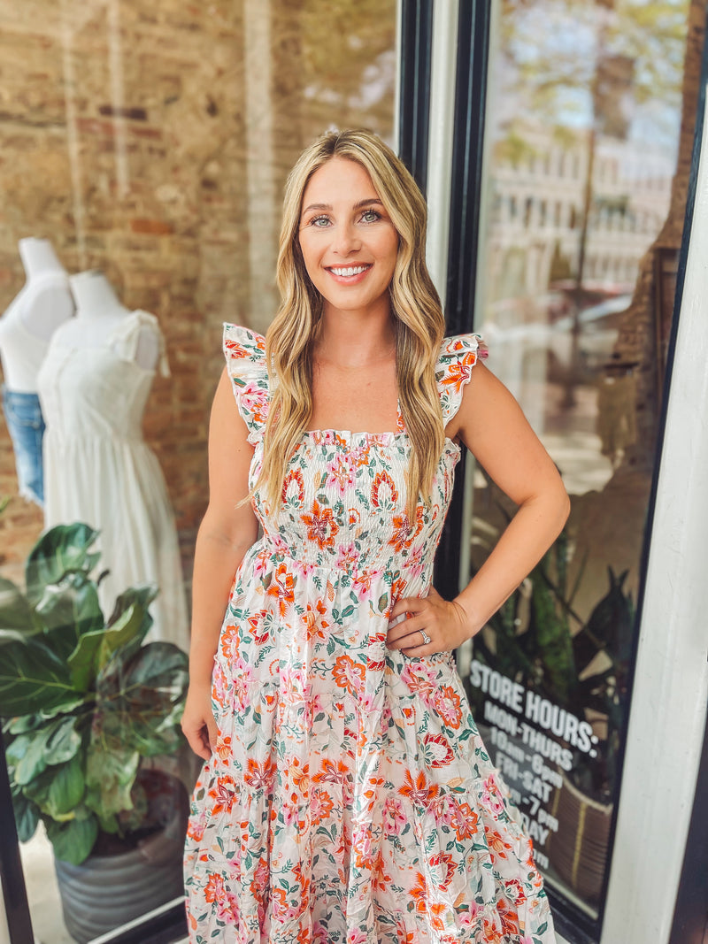 Floral midi dress